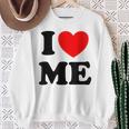 Con Texto En Inglés I Love Me I Love Me Myself And I Camisa de entrenamiento Regalos para ancianas