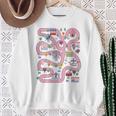 Cool Play Mat Car Racing Track Back Cute Father's Day Sweatshirt Geschenke für alte Frauen