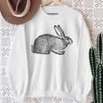 Cool Vintage Country Farm Animal Rabbit Hare Bunny Sweatshirt Gifts for Old Women