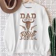 Dad Of The Wild One Birthday Cowboy Western Family Sweatshirt Gifts for Old Women