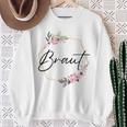 Damen Braut Bride Junggesellenabschied Dezent Herz Jga Bride To Be Sweatshirt Geschenke für alte Frauen