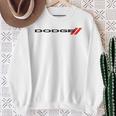 Dodge Wordmark Logo Gray Sweatshirt Geschenke für alte Frauen