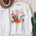 Dreamworks Gabby's Dollhouse Meowy Christmas Sleigh Blue Sweatshirt Geschenke für alte Frauen