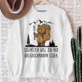 Eigentlich Will Ich Nur Kaiserschmarrn Essen Gray Sweatshirt Geschenke für alte Frauen