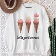 Eis Geht Immer Saying Ice Lover Sweatshirt Geschenke für alte Frauen