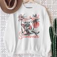 Feral Raccoon Summer Vacation Sweatshirt - Fun Meme Style Gifts for Old Women