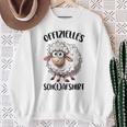 Offizielles Schlaf Schaf Pyjamas Nightdress Gray Sweatshirt Geschenke für alte Frauen