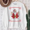 Heavy Metal Christmas Sleigher Hail Santa Claus Rock Music Sweatshirt Geschenke für alte Frauen