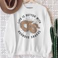 With Hognose Snakes Hognose Snake Owner Hognose Snake Lover Sweatshirt Gifts for Old Women