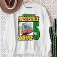 Ich Bin 5 Straßenbahnen Straßenbahn Children's Birthday Party Sweatshirt Geschenke für alte Frauen