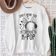 Ich Kann Dich Nicht Hören Ich Hörre Zu Kpop Rabbit K-Pop Gray Sweatshirt Geschenke für alte Frauen