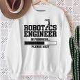 Ingeniero De Robótica En Progreso Por Favor Espere Robot Ingeniero Camisa de entrenamiento Regalos para ancianas