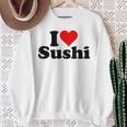 Japanese Food I Love Heart Sushi Sweatshirt Geschenke für alte Frauen