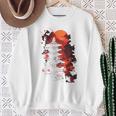 Japanischer Ninja Backprint Sweatshirt Geschenke für alte Frauen