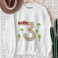 Kinder Geburtstags 3 Jahre Junge Zug Eisenbahn Geburtstag Sweatshirt Geschenke für alte Frauen