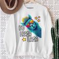 Lama No Drama With Sunglasses Cool Saying Alpaca Sweatshirt Geschenke für alte Frauen