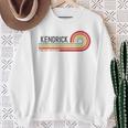 I Love Kendrick Personalizado Retro Sunset Primer Nombre Camisa de entrenamiento Regalos para ancianas