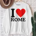 I Love Rome I Heart Rome Camisa de entrenamiento Regalos para ancianas