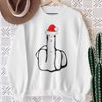 Middle Finger Jolly As Fuck Adult Joke Offensive Christmas Sweatshirt Geschenke für alte Frauen