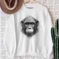Mono Animal Zoológico Arte Mono Camisa de entrenamiento Regalos para ancianas