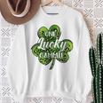 One Lucky Gammie Irish Shamrocks St Patrick's Day Sweatshirt Gifts for Old Women