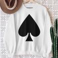 Pad Ass Card Game Playing Card Costume Fancy Dress Party Gray S Sweatshirt Geschenke für alte Frauen