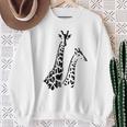 Paire De Girafe En Noir Et Blanc Pour Les Amateurs De Girafe Sweater e Cadeaux pour les femmes âgées