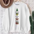 Peace On Earth Multicultural Holiday Diversity Symbols Sweatshirt Gifts for Old Women