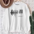 Piano Piano Keys Wings Gray Sweatshirt Geschenke für alte Frauen