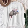 Raccoon Trash Panda Sweatshirt - Funny Comfort for Animal Lovers Gifts for Old Women