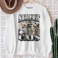 Retro Raccoon Sweatshirt - Unhinged Nature Theme for Summer Adventures Gifts for Old Women