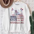 Roses Are Red Firework Are Scary Back It Up Terry July 4th Sweatshirt Gifts for Old Women