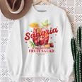 Sangria Is My Favorite Fruit Salad Party Sweatshirt Geschenke für alte Frauen