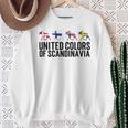 Scandinavia Flags Sweden Norway Denmark Finland Sweatshirt Geschenke für alte Frauen