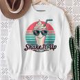 Shake It Up Milkshake Sunglasses Cool Retro Sweatshirt Gifts for Old Women