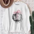 Shining Just For You Ribbon Disco Ball Sweatshirt Geschenke für alte Frauen