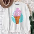 Soft Ice Cream In The Waffle Summer Ice Cream S Sweatshirt Geschenke für alte Frauen