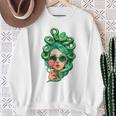 Sunglasses Green Snake Hair Hairstyle Medusa Sweatshirt Geschenke für alte Frauen