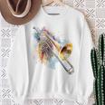 Trombone Instrument De Musique Motif Trombone Sweater e Cadeaux pour les femmes âgées