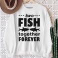 Two Fish Together Forever Angler Sweatshirt Geschenke für alte Frauen