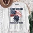 Veteran Brotherhood No One Left Behind Back Graphic Sweatshirt Gifts for Old Women