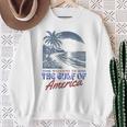 Welcome To America's Gulf Retro Vintage Beach Sweatshirt Gifts for Old Women