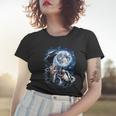 Animal Meme Women's T-Shirt - Moonlit Opossum Raccoon Skunk Design Gifts for Her