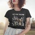 Let's Get Trashed Women's T-Shirt | Fun Party Animals Design Gifts for Her