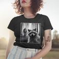 Raccoon & Sasquatch Selfie Women's T-Shirt | Fun Animal Design Gifts for Her