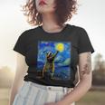 Raccoon Starry Night Women's T-Shirt - Van Gogh Art for Animal Lovers Gifts for Her