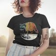 Retro Trashpanda On The Half Moon Vintage Raccoon Women's T-Shirt Gifts for Her