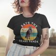 Save the Raccoon Women's T-Shirt - Retro Vintage Sunset Animal Design Gifts for Her