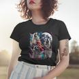 Three Racoon Moon Women's T-Shirt - Cursed Meme Design Gifts for Her