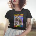 Tummy Ache Survivor Raccoon Women's Small T-Shirt - Quirky Fun Gifts for Her